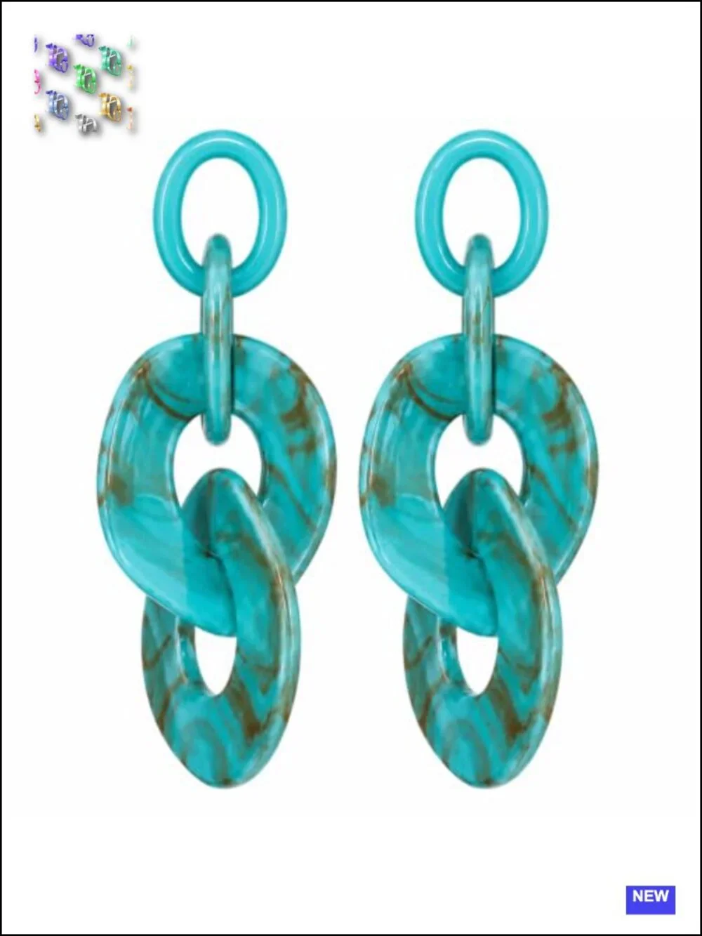 Lightweight Acrylic Drop Earrings, Geometric Statement Fashion Jewelry
